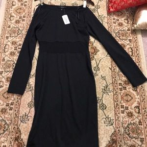 NEW Must have black dress with netted waist